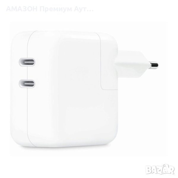 Dual USB-C Port 40W(2х20W), Високоскоростен Захранващ адаптер,iPhone/Samsung, снимка 1