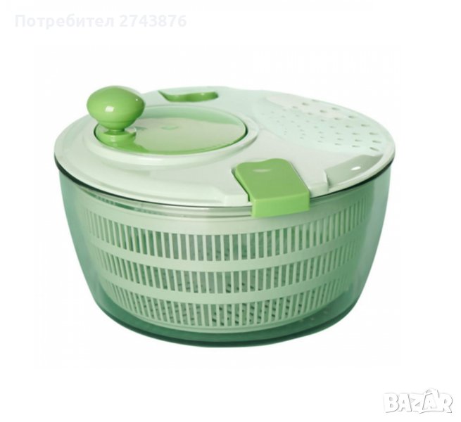  ЦЕНТРОФУГА ЗА САЛАТА, 4 ЛИТРА,ДИАМЕРЪТ-24.5 Х 16.5 СМ., снимка 1