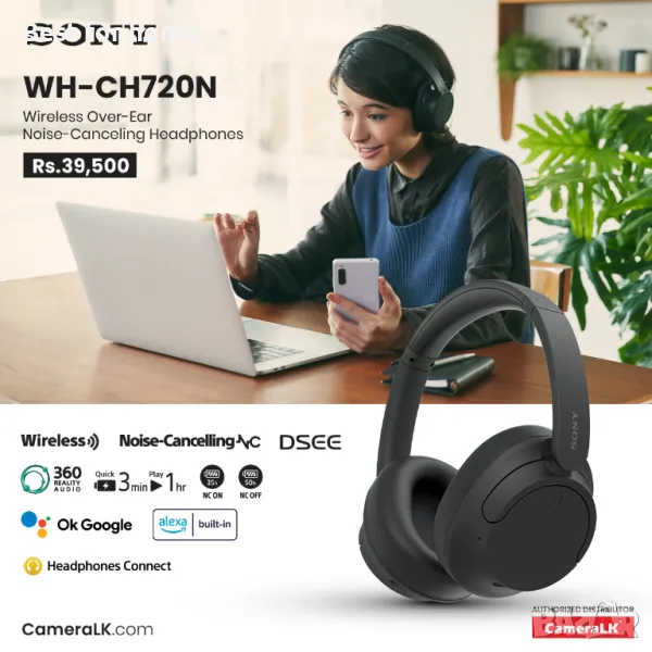 Безжични слушалки Sony - WH-CH720 висок клас, снимка 1