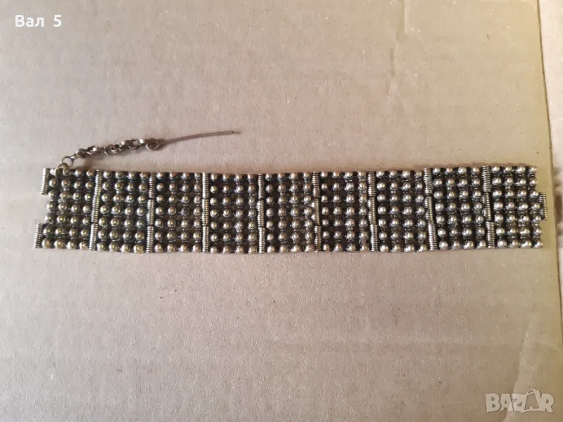 Стара , възрожденски тип бронзова гривна , накит , носия, снимка 1