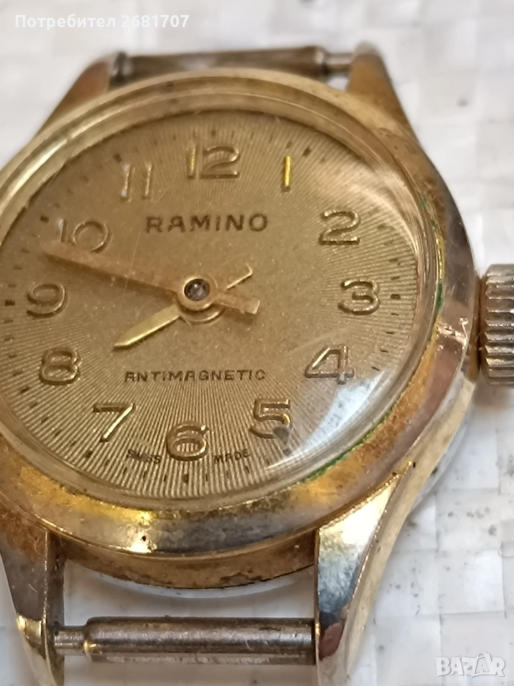 позлатен дамски часовник Ramino, снимка 1