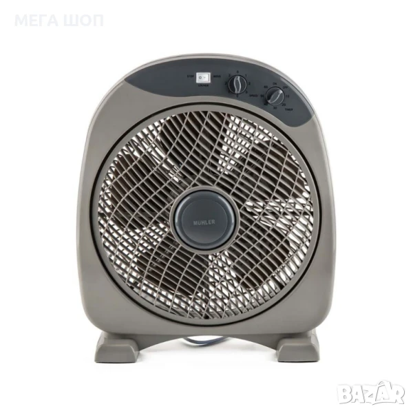 Подов вентилатор Muhler SMX-1235 – 12'', 35W, с бокс и таймер за удобен контрол, снимка 1