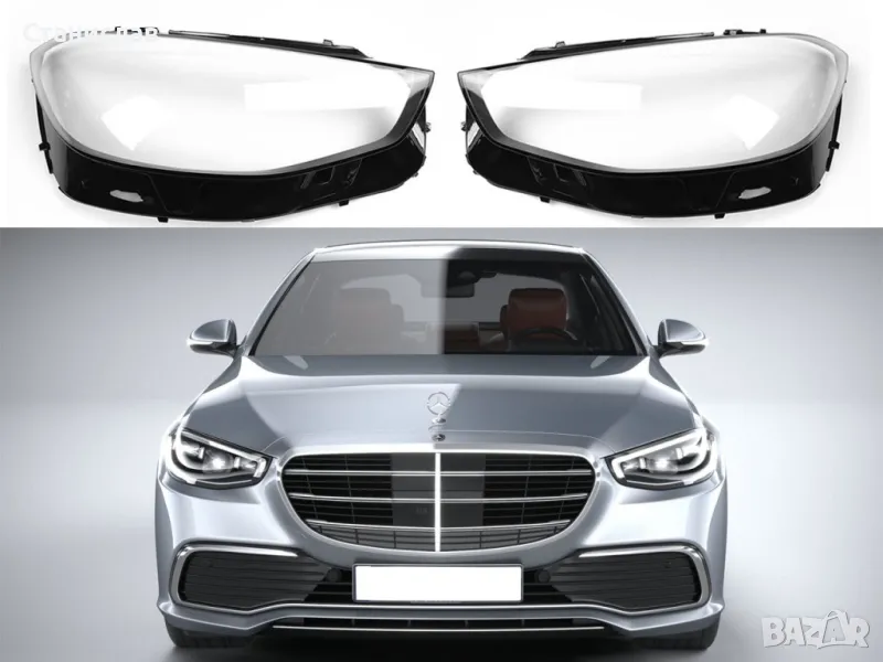 Стъкла (капаци) за фарове за Mercedes S-Class W223, снимка 1