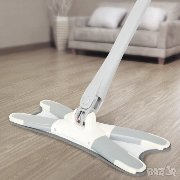 🧼 Уред с микрофибърна подложка за миене на под , снимка 1