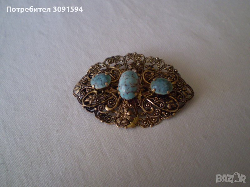 Антикварна дамска  брошка , снимка 1