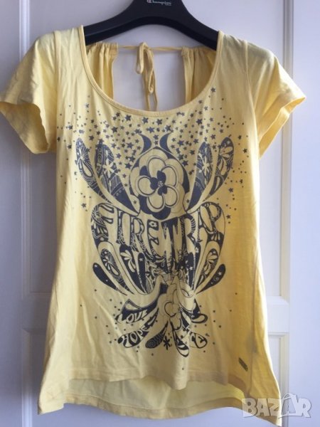 Дамска тениска FIRETRAP оригинал, size M, 100% памук, интересен модел, много запазена, снимка 1