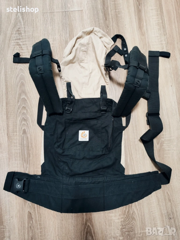 Ергономична раница Ergobaby black/camel , снимка 1