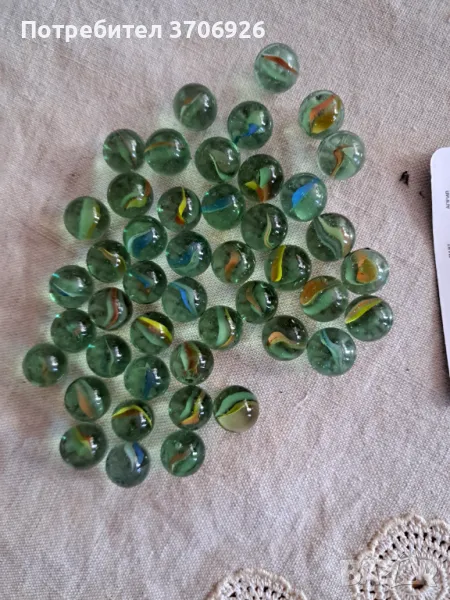 45 стъклени топчета - сирийчета, снимка 1