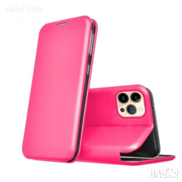 Кожен Калъф за iPhone 15 Розов, Тип Тефтер L-99, снимка 1