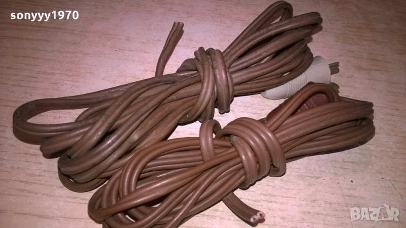 *кабели за тонколони с букси-2брх2.5м-внос франция, снимка 1