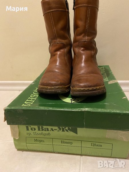 Продавам дамски боти естествена кожа, номер 37, снимка 1