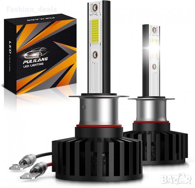 Нови LED крушки за фарове дълги светлини Супер ярки студено бяло ксенонови комплект 2 лампи, снимка 1