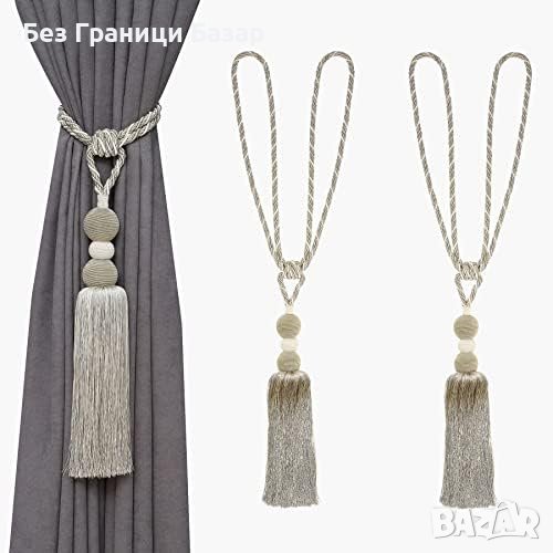 Нови декоративни въжени топки за завеси изтънчен домашен декор, снимка 1