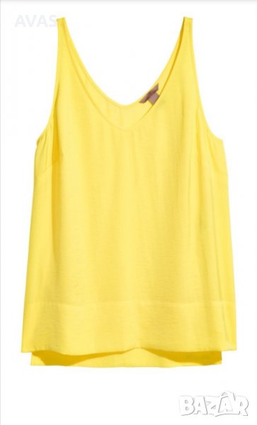 Нов жълт топ потник H&M 44 L-XL размер, снимка 1