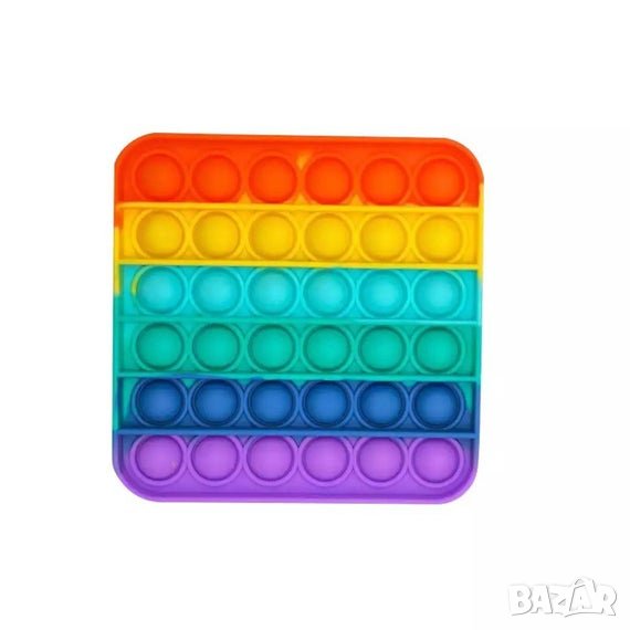 Pop it Fidget квадрат 36 балончета занимателна анти стрес игра попит, снимка 1