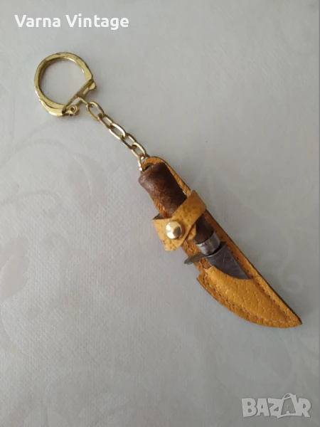 Стар ретро ключодържател Нож с кания. Германия., снимка 1