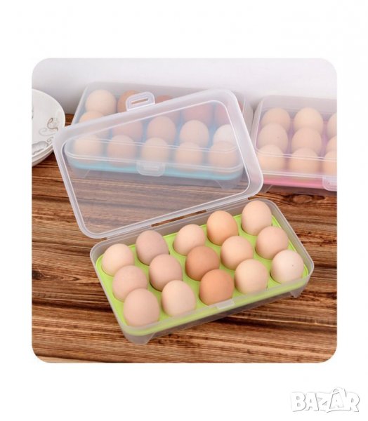 КУТИЯ ЗА 15 БРОЯ ЯЙЦА С ДРЪЖКА, снимка 1
