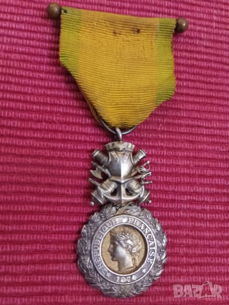 Френски сребърен медал 1870 - VALEUR. , снимка 1