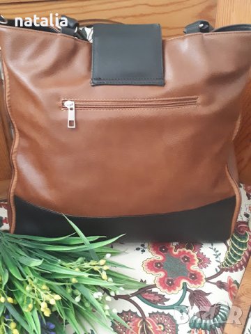 Голяма дамска чанта тип торба, снимка 3 - Чанти - 36807627