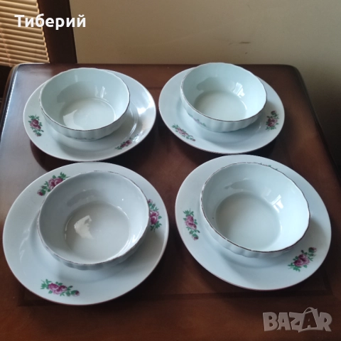 Порцеланови чинии плитки, снимка 2 - Чинии - 52082962