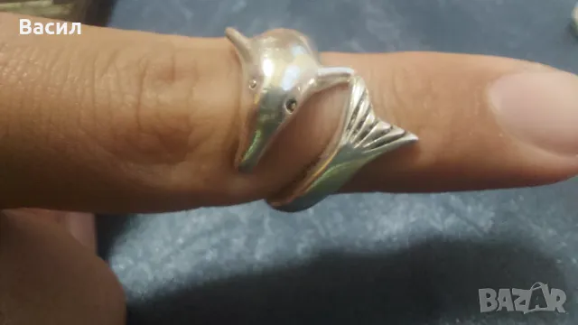 Сребърен дамски пръстен , снимка 3 - Пръстени - 48028525