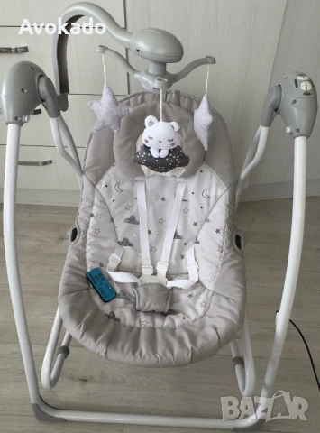 Електрическа люлка шезлонг 2 в 1 Kikka Boo