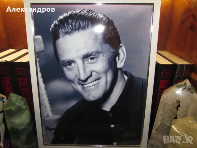 Фото картина 33х42см Кърк Дъглас, Спартак, подходяща за подарък, снимка 2 - Други ценни предмети - 50230314