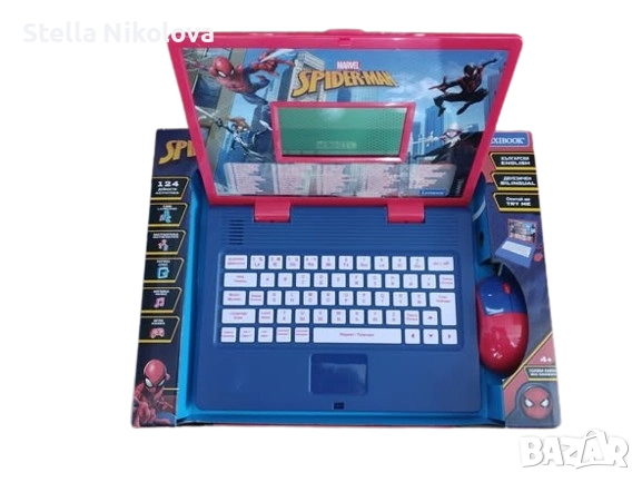 Двуезичен образователен лаптоп с мишка и екран, 124 дейности, снимка 4 - Образователни игри - 47520377