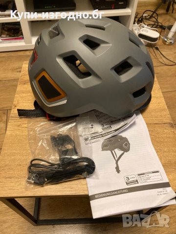 Bikemate-e bike-велосипедна каска с мигачи-управление от кормилото, снимка 11 - Велосипеди - 39963449