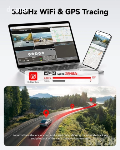 REDTIGER 4K Двойна видеорегистраторна камера, STARVIS 2 сензор, 128GB, снимка 5 - Аксесоари и консумативи - 52972699