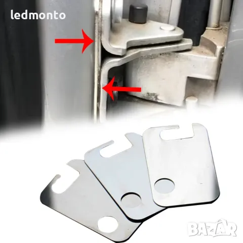 Подложки за Долните Панти на Вратите за VW Touareg 7L Възстановяване на Изравняване луфта на Врати, снимка 5 - Части - 49015152