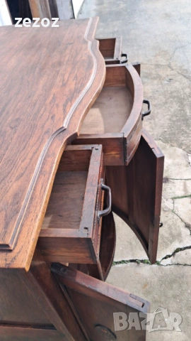 Шкаф антикварен масив №152, снимка 8 - Шкафове - 53246304