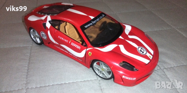 Ferrari F430 Fiorano Bburago - Мащаб 1:24, снимка 7 - Колекции - 52388925