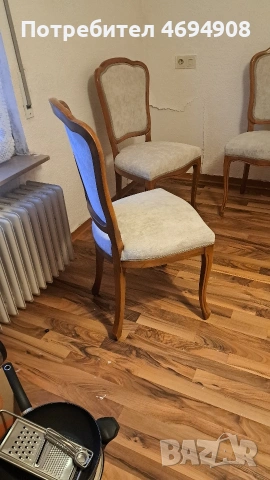 Маса комплект със шест стола, снимка 6 - Маси - 53492212