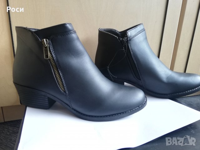 Нови Дамски боти в черно еко кожа - номер 37,38,39, снимка 3 - Дамски боти - 27872997
