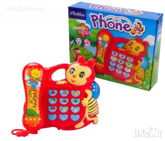 Интерактивна играчка „Музикален телефон Пчела“ – Образователно забавление за деца