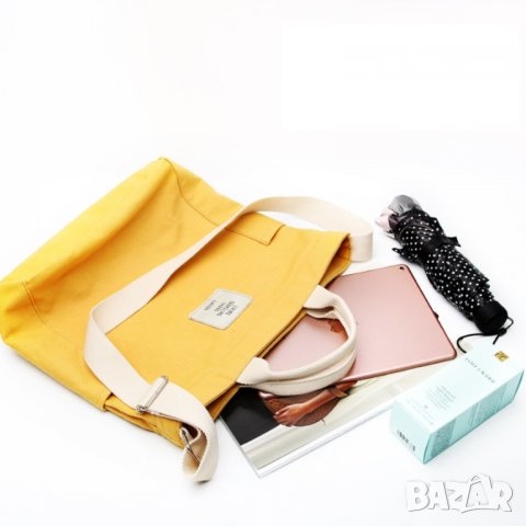 Дамска чанта ежедневна Yellow 1126, снимка 7 - Чанти - 43055012