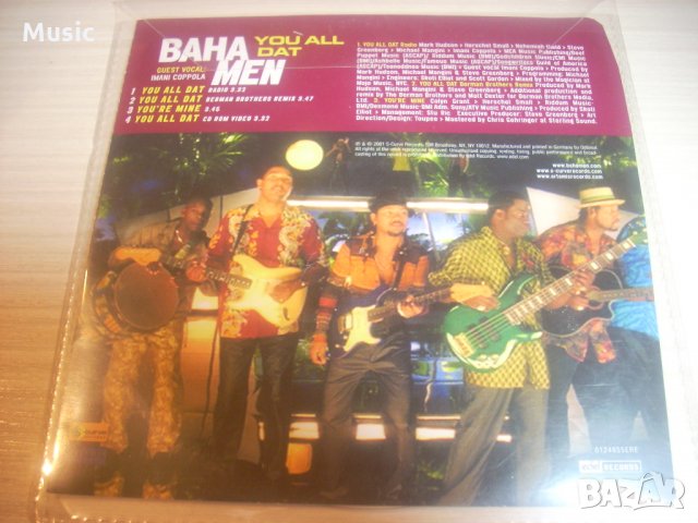 ПРЕДЛОЖЕТЕ ЦЕНА - Baha Men ‎– You All Dat оригинален диск, снимка 1 - CD дискове - 35481011
