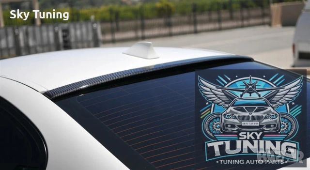 Спойлер за задно стъкло за БМВ Ф10 / сенник BMW F10 5 серия лип стъкло