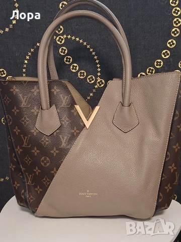 Louis Vuitton Дамска чанта кожа и Monogram Canvas, снимка 2 - Чанти - 53209332