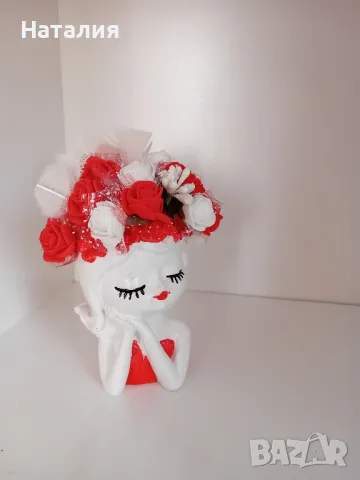 Гипсови кашпи и свещници., снимка 7 - Декорация за дома - 49763474