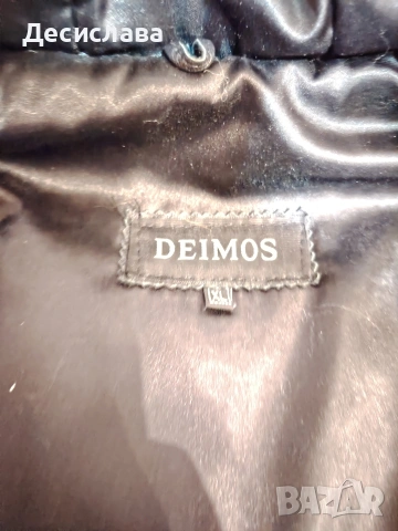 дамско яке от естествена кожа и естествен пух на качулата, снимка 3 - Якета - 53569689