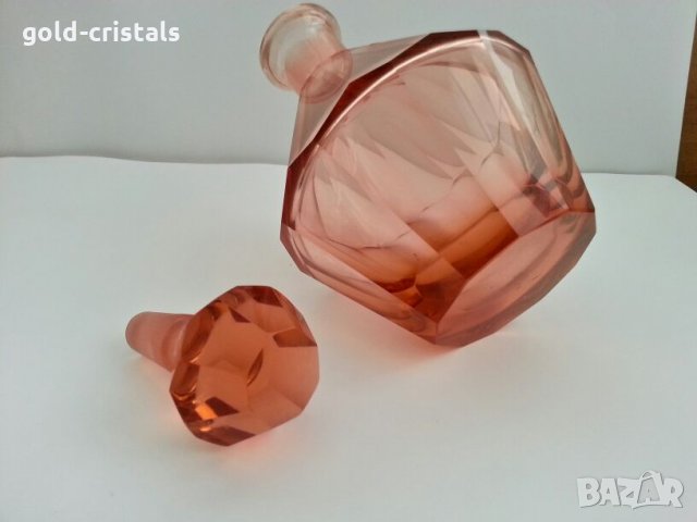 Ретро стъклени чаши и гарафа  53г, снимка 9 - Антикварни и старинни предмети - 27479846