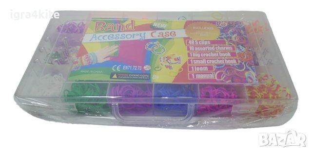 Пълен комплект ластички за плетене Loom Bands с всички аксесоари, снимка 3 - Образователни игри - 43216292