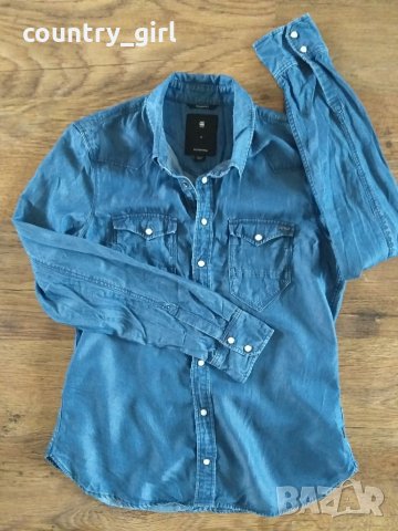 g-star tacoma straight shirt wmn - страхотна дамска риза КАТО НОВА, снимка 7 - Ризи - 28005317