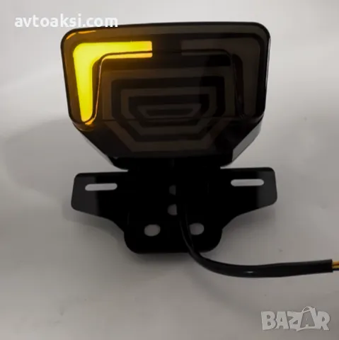 LED Стоп за мотор с вградени мигачи и стойка за номер-19345, снимка 4 - Аксесоари и консумативи - 49607978