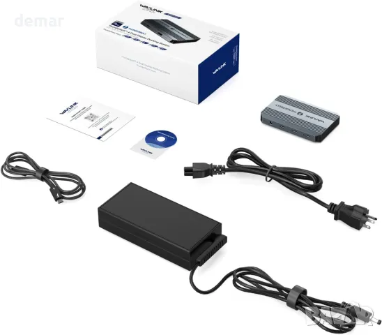 Докинг станция Thunderbolt 4, WAVLINK USB C хъб с двоен 4K@60Hz дисплей, 100w PD, USB-A 3.2 Gen 2, снимка 9 - Кабели и адаптери - 49889973
