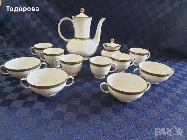Порцеланов сервиз за кафе,чай-Бавария - 12 части., снимка 2 - Сервизи - 43594008