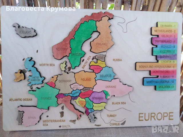 Карта пъзел, снимка 2 - Образователни игри - 27424914