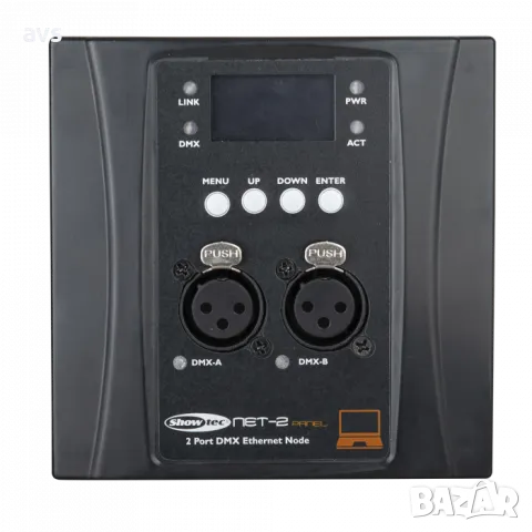 3-пинов – черен корпус Showtec NET-2 Panel, снимка 1